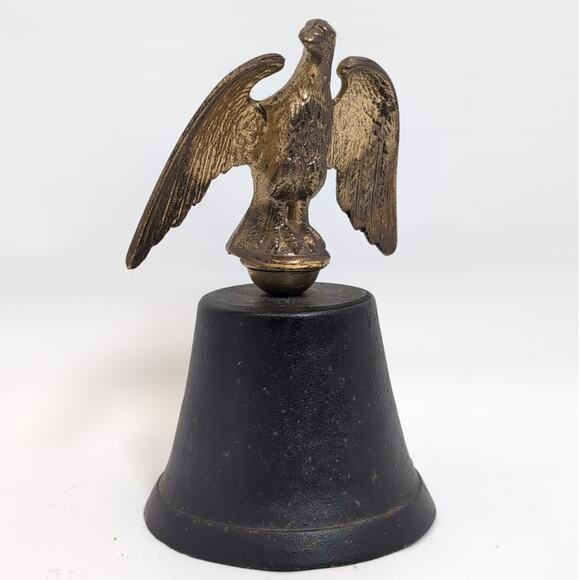 Vintage Cast Iron Ebrasd agle Bell Patina Patriotic Americana Decor EMIG - Picture 1 of 6